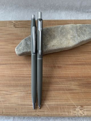 Vintage Cross Classic Pen Pencil Set Matte Gray -