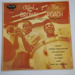 Clifford Brown & Max Roach /emarcy Mg 36036 /mono 1st /dg /drummer Labels Ex