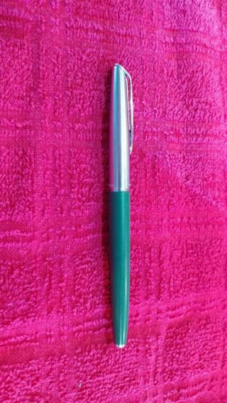 Vintage Green 14k Gold Nib Waterman Fountain Pen Made In Usa