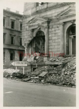 Wwii Photo - 2nd Armored Division - Us Gi View Of Bombed Berlin - Germany 13