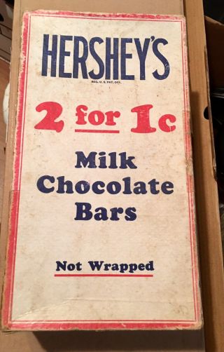 1938 Hershey’s Chocolate Bars Box