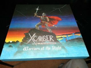 X - Caliber Warriors Of The Night Box Set Lp,  Cd,  Shirt Vinyl Record Blue Oop