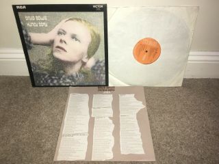 David Bowie Hunky Dory Lp Rca Victor 1971 Uk 1st Press
