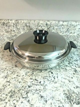 Chef Ware By Townecraft Stainless Steel 12 1/2  Skillet With Lid