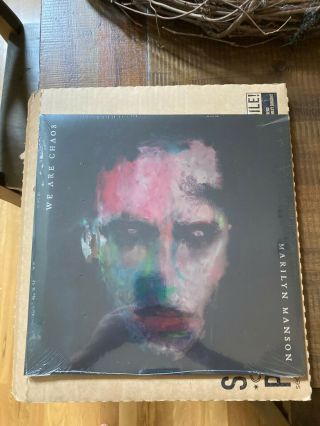 Marilyn Manson We Are Chaos Splatter Vinyl Lp,  7 " Ultra Rare S&h