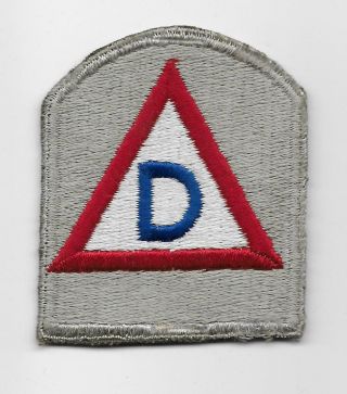 WW2 - era US made,  39th Infantry Division patch - WHITEBACK - US Army 2