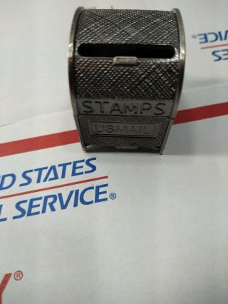 Usps Us Mailbox Stamp Dispenser Metal Hinged Holds 1 Roll