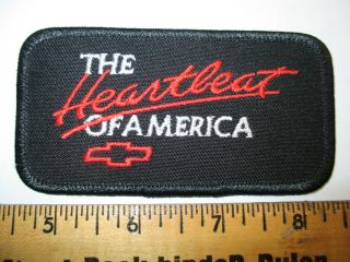 The Heartbeat Of America Vintage Patch Memorabilia Nos Embroidered Chevy Auto