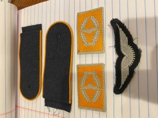 5 German Wwii 1943 - 1945 Uniform Patches And Shoulder Patches