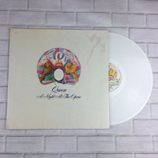 Queen [a Night At The Opera] White Coloured 12” Vinyl Album (france) 1978 - Rare