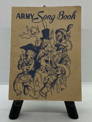 Old Military Collectible Vintage Wwii 1941 U.  S.  Army American Song Book