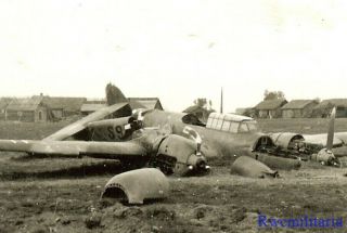 Best Shot Down Luftwaffe Me - 110 Fighter Plane (s9,  ??) In Field