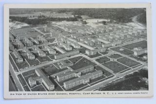 Old Postcard Air View Of U.  S.  Army General Hospital,  Camp Butner,  N.  C.  Military