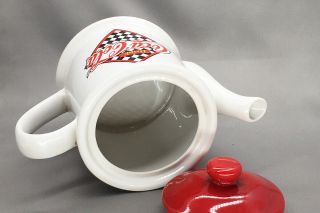 Vintage Coca - Cola White Porcelain Teapot 1995 3