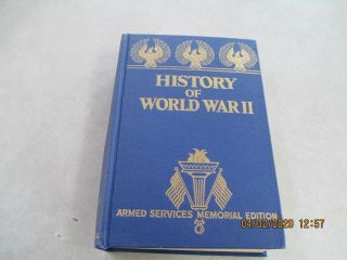 Vtg 1945 History Of World War Ii Armed Services Memorial Edition 966 Pages
