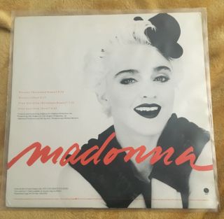Madonna You Can Dance Promo 12” Vinyl Holiday/over And Over Rare