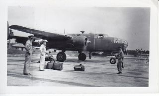 Wwii B - 25 Mitchell Bomber Photo - China - 1944