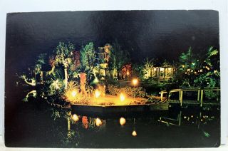Florida Fl Indian Rocks Beach Tiki Gardens Postcard Old Vintage Card View Post