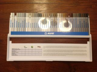 Mapei Color Sample Tile Grout Plastic Strips In Case (missing One)