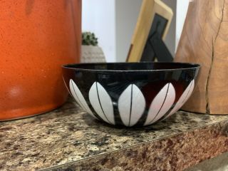 Cathrineholm 5 1/2” Black W/ White Lotus Bowl