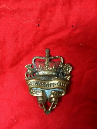 British Order Of The Garter Honi Soit Qui Mal Y Pense Coat Arms Enameled Brooch