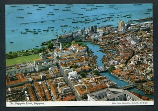 Old Malaya Singapore Postcard - @ The Singapore River @ @ (13)
