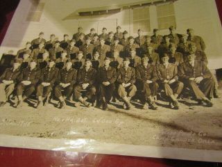 Wwii Military Troop Photo January 9,  1945 Camp Gruber Oklahoma