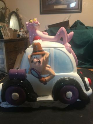 2 Pnk 4 U Is The Pink Panther License Plate This Cookie Jar Limited Edition 435