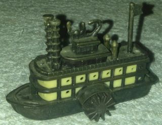 Vintage Miniature Steamboat Mark Twain Die Cast Pencil Sharpener