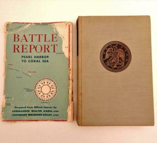 1944 Wwii Book Battle Report Pearl Harbor To Coral Sea By Karig & Kelley Usnr