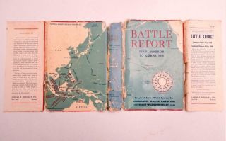 1944 WWII Book BATTLE REPORT Pearl Harbor to Coral Sea by Karig & Kelley USNR 3