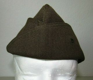World War Two United States Marine Corps Officers Green Named Overseas Cap