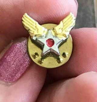 Vintage Wwii Army Air Corps Lapel Pin Tac Usaaf