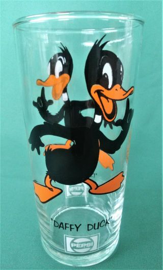 Set of 3 vintage Looney Tunes drinking glasses Tweety Sylvester Daffy/Pepsi 2