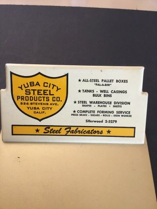 Yuba City Steel Products Co.  Metal Clip Board California Sherwood 2 - 3279 Vintage
