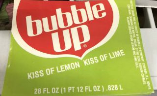 Vintage Bubble Up Soda Pop Bottle Label 7up Lemon/lime Sprite 100 Labels