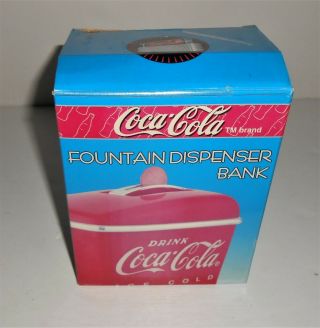 Coca Cola Fountain Dispenser Bank 1997
