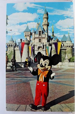 Disneyland All Started With A Mouse Postcard Old Vintage Card View Standard Post