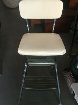 Vintage Cosco Step Stool/chair Fold Up Top