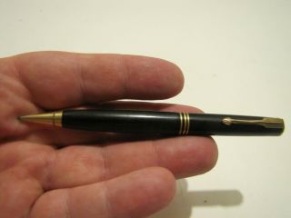 Vtg Geo.  S.  Parker Black/gold Color Mechanical Pencil H.  T.  Rees Save Chevy