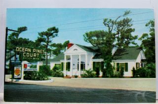 South Carolina Sc Myrtle Beach Ocean Pines Motor Court Postcard Old Vintage Card