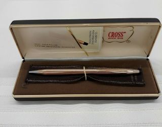 Vintage Cross 1/20 14 Kt Gold Filled Classic Pen With Soft Sleeve