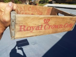 Vintage Rc Royal Crown Cola Wood Soda Pop Crate Oakland Ca.