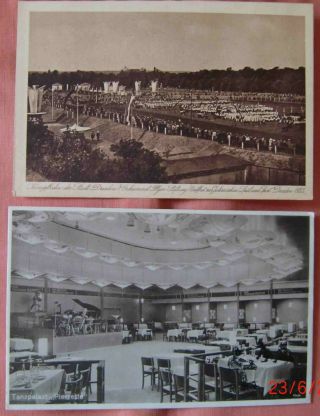 Germany Dresden Exhibition 1923 And 1931 2 Old Postcards