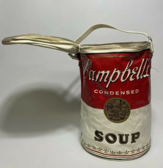 Vintage Andy Warhol Campbell’s Soup Vinyl Bag/Purse/Case/Lunch Pail 2