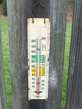 Grifton North Carolina Advertising Thermometer Fertilizer Tobacco Thermometer