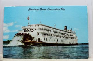 Kentucky Ky Ss Delta Queen Ohio River Postcard Old Vintage Card View Standard Pc