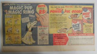 Ralston Cereal Ad: " Magic Pup Ring " Premium From 1950 