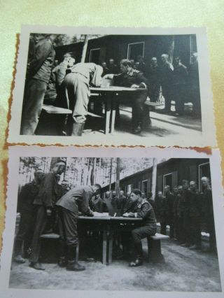 Wwii German Photo Combat Luft Getting Paid Pay Call