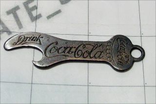 Vintage Antique Drink Coca Cola Coke Soda Pocket Hand Bottle Opener Engraved
